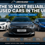 Most Reliable Used Cars in the UK 2026 featuring Toyota Corolla, Toyota Yaris and Honda Jazz