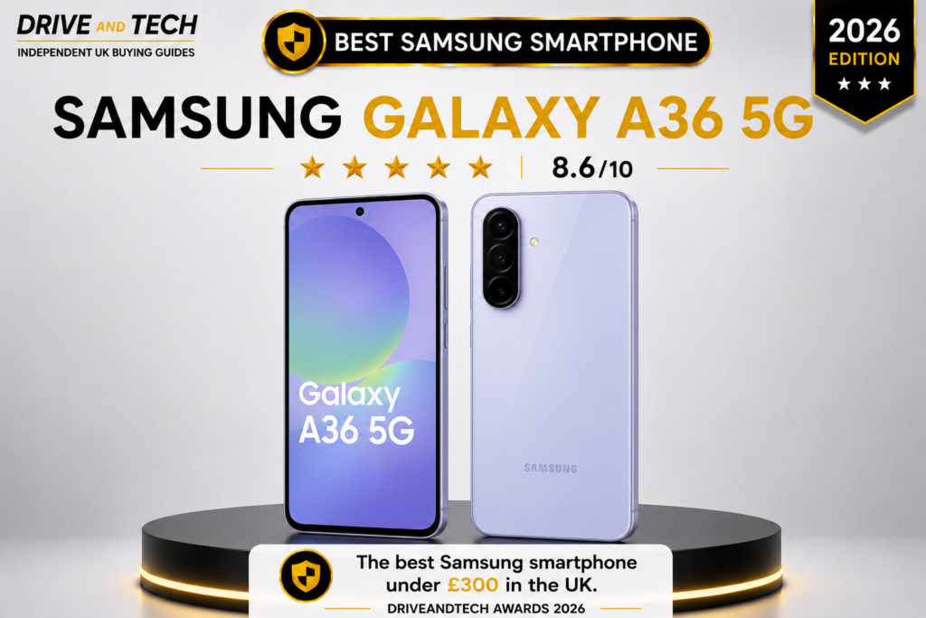 Samsung Galaxy A36 5G – Best Samsung Smartphone Under £300 UK (2026)