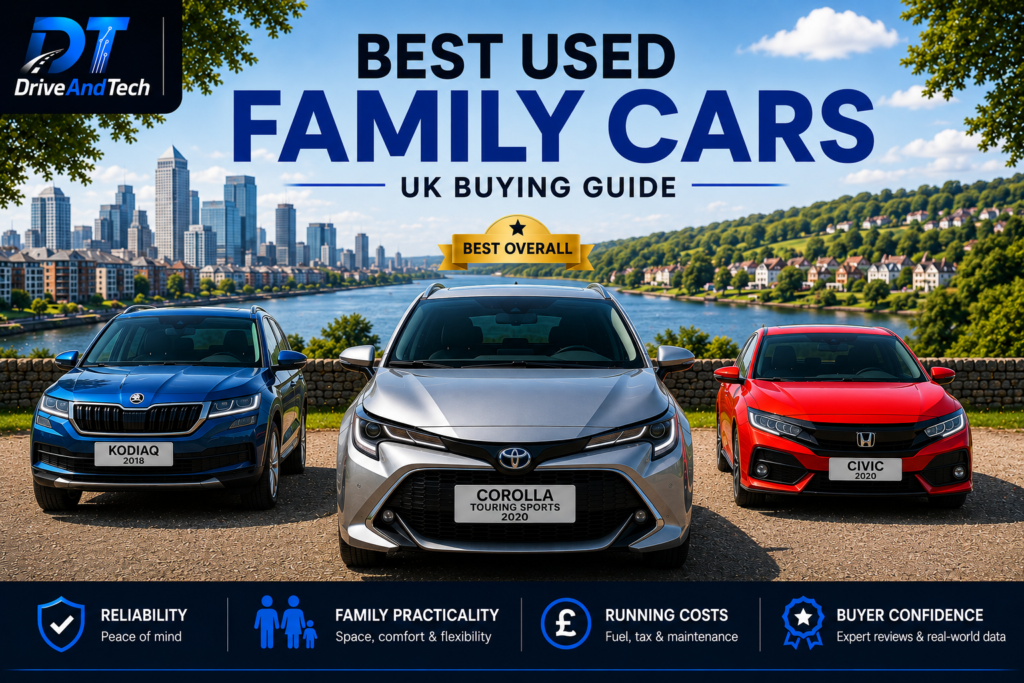 Best used family cars UK – Toyota Corolla Touring Sports, Skoda Kodiaq and Honda Civic