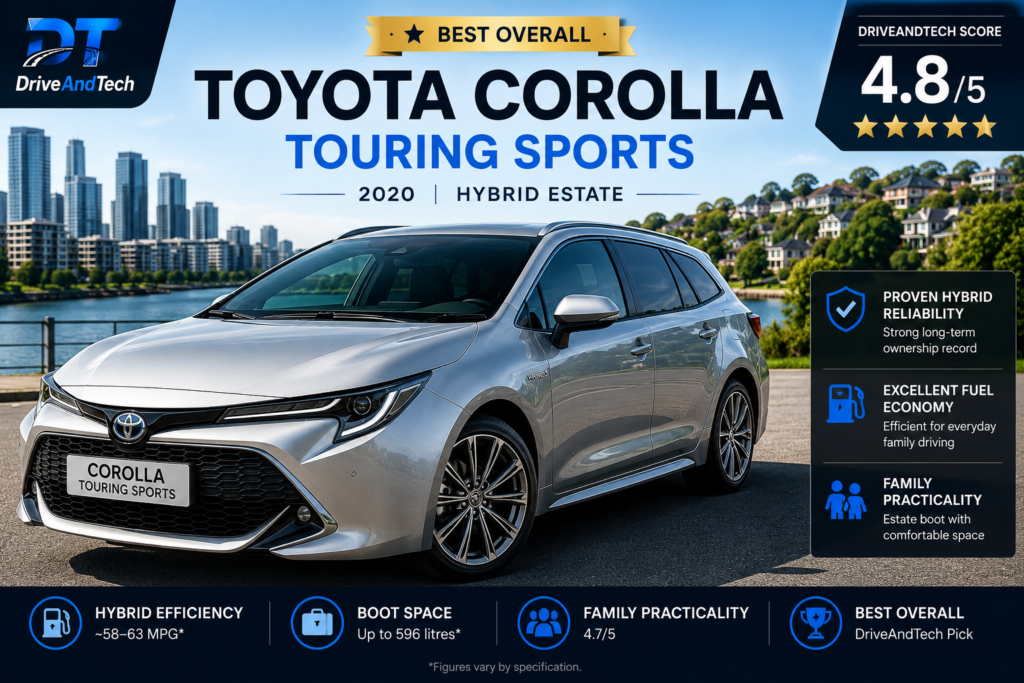 2020 Toyota Corolla Touring Sports hybrid – Best Overall used family car UK